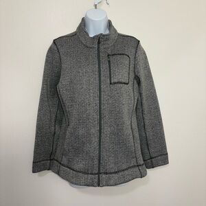 Marc New York Andrew Marc Womens Classic Gray Performance Fleece Jacket SzM